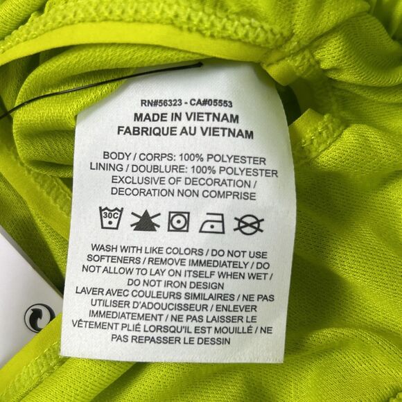 NEW Nike One Dri Fit Girls XS (6/7) Training Loose Fit Running Neon Green Track - Picture 9 of 11